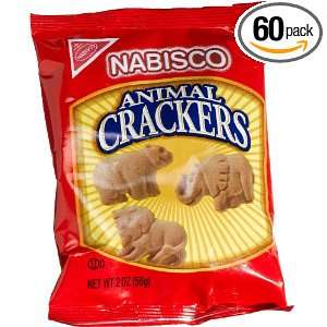 Nabisco Animal Crackers, 2 Ounce Packages (Pack of 60)  