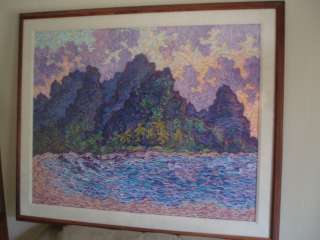 James Hoyle, Bali Hai, Sunset; Original Art, Acrylic Pastel  