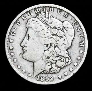 1892 O Morgan Silver Dollar   VAM 7 Double Ear #40 105  