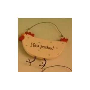  Richard Lang Chicken Hen Pecked Small Plaque