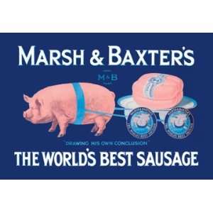  Marsh and Baxters Worlds Best Sausage 24X36 Giclee Paper 