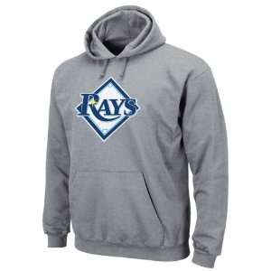  Tampa Bay Rays Majestic Steel Heather Tek Patch Hooded 