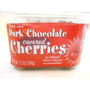 Joes Dark Chocolate Covered Cherries No Artificial Colors or Flavors 