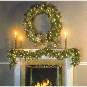    Full Angel Pine Pre Lit Artificial Christmas Garland   Clear Lights