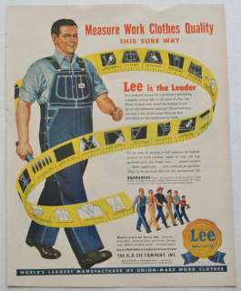 1948 Lee Jeans  Advertisement      