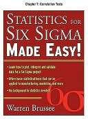 Statistics for Six Sigma Made Easy, Chapter 7   Correlation Tests