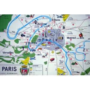  Paris Metro Map Decorative Paper by Cavallini & Co.   Gift 