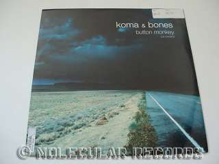 KOMA & BONES Button Monkey 2 trk UK 12 Vinyl LP BREAKS  