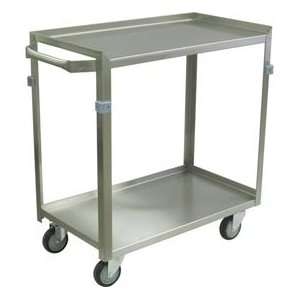  Stainless Steel Cart, 2 Shelf, 3 Lips Up 1 Down, 48Lx22W 