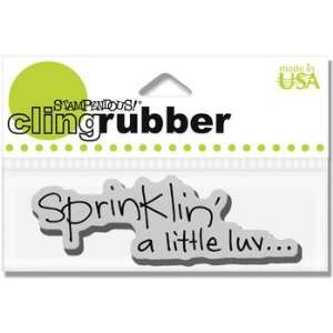  Cling Sprinklin Love   Cling Rubber Stamp Arts, Crafts & Sewing