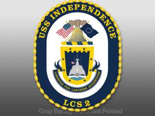 USS Independence Seal Sticker  decal logo lcs 2 liberty  
