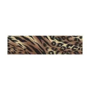  Single Faced Satin Animal Print 1 1/2X30 Yards Jaguar 
