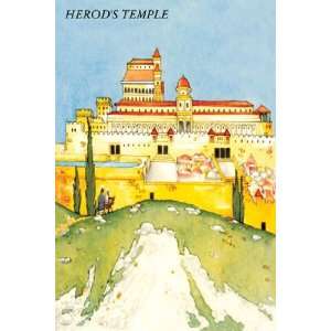  Herods Temple by Unknown 12x18