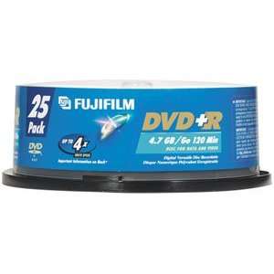  Fujifilm Media 25303025 DVD+R 4.7 GB 120 Minutes 16X Storage Media 