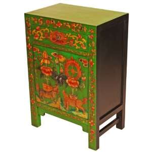 EXP Handmade Asian furniture 34 Green & Black Wood 