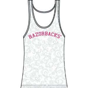  Arkansas Razorbacks UA NCAA Ladies Swirl Tank Large 