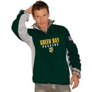  G III Green bay Packers Mens Quarter Zip Fleece Pullover 
