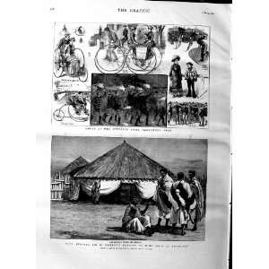  1884 HEWETT KING JOHN ABYSSINIA CYCLIST CAMP ALEXANDRA 