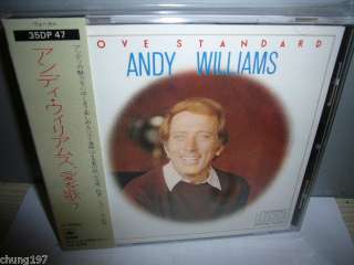 ANDY WILLIAMS LOVE STANDARD JAPAN CD BOX OBI 3500yen  