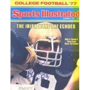Ross Browner autographed Sports Illustrated Magazine (Notre Dame 