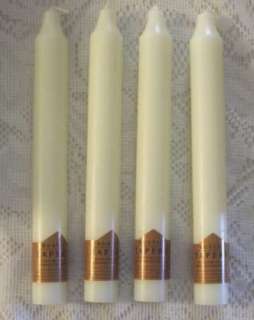 Rustic Northern Light Taper Ivory Candles 7.25 K241  