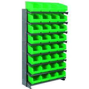 Akro Mils APRS080 GREEN Single Sided Pick Rack with 32 30080 Green 