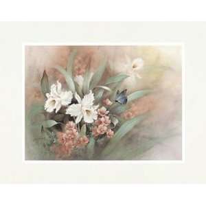  White Orchids   Poster by T.C. Chiu (28x22)