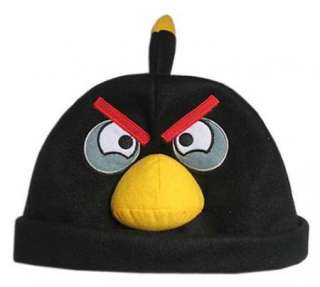 Angry Birds Plush Cosplay Cap Black Bird Hat Unisex  