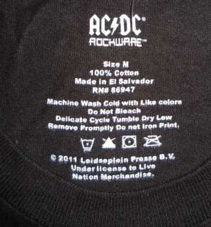   Rockware Rock Album Covers Angus Young Black Mens Tee Shirt M  