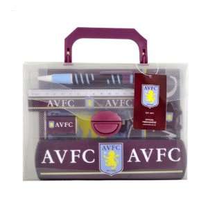 Aston Villa Stationery Set In Carry Case   One Size Only