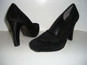   NWALIMONA NEW Womens Black Suede Shoes Classic Pumps Heels US Size 10