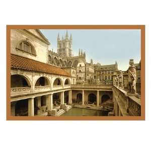  Roman Baths and Abbey at Bath , 32x24