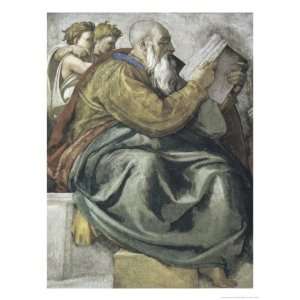  The Prophet Zachariah Giclee Poster Print by Michelangelo 