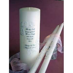  This Day 2 Corner Piazza Lace Swarovski Unity Candle 