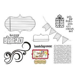  Best Day Ever Unmounted Cling Stamp (Unity ) Arts, Crafts 
