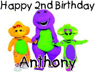 Personalized Barney and Friends Cartoon Character Birthday T Shirt 