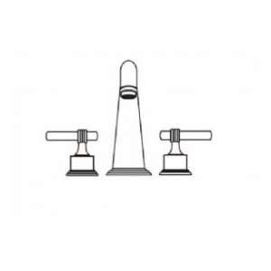  Santec 2250LM25 Roman Tub Filler Set With LM Handles 