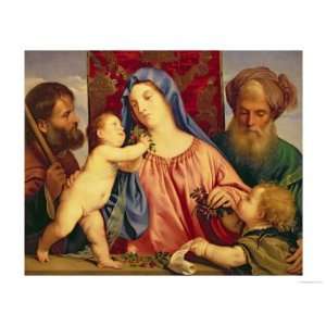  Madonna of the Cherries with Joseph, St. Zacharias and 