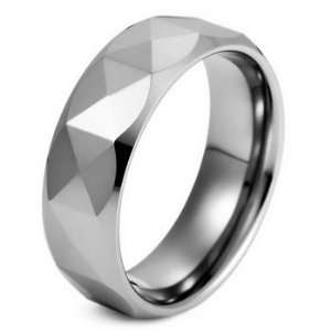  UNIQUE Silver Tungsten Men Wedding Ring Size 11 Justeel Jewelry