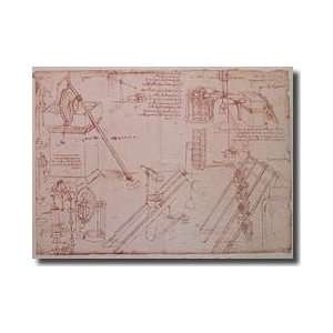  Studies Of Hydraulic Devices Facsimile Of Fol 386vb From 