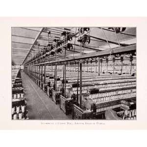 1911 Halftone Print Interior Cotton Mill Atlixco Puebla State Mexico 