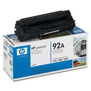    C4092A (HP 92A) Toner 2500 Page Yield Black Case Pack 1 Electronics
