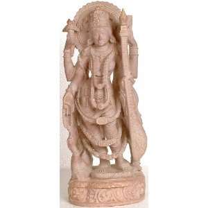   Saraswati   Stone Sculpture   Artist Guru Prasad Sahu
