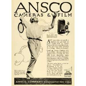  1915 Ad Ansco Co Binghamton New York Cameras Films No. 3A 