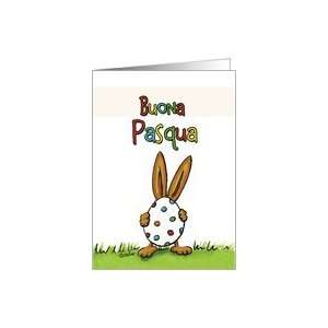  Buona Pasqua, Italian Easter Wishes, whimsical with two 
