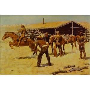  The Coming and Going of the Pony by Frederic Remington 