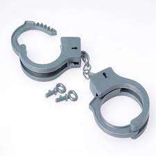 Plastic Handcuffs with Keys. Locks and unlocks just like real cuffs.