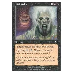  Magic the Gathering   Unburden   Scourge Toys & Games