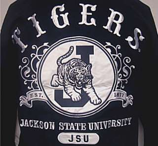 Jackson State University Tigers Racing style snap up jacket