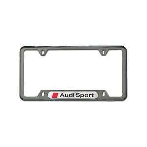  Genuine Black Pearl Audi Sport License Plate Frame 